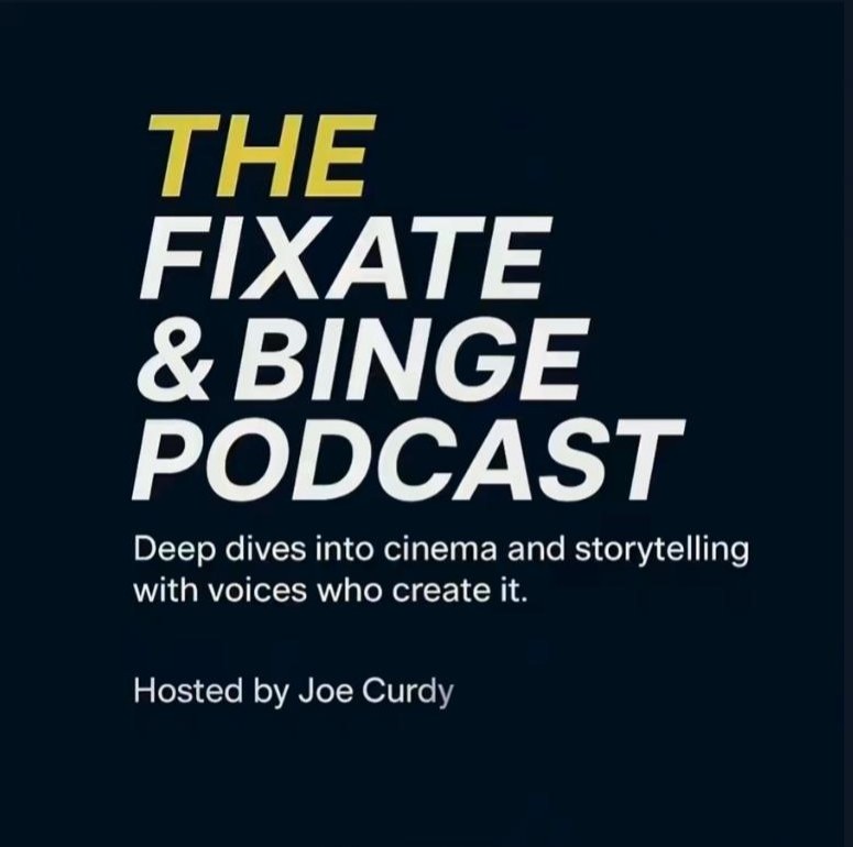 The Fixate and Binge Podcast official logo and tagline